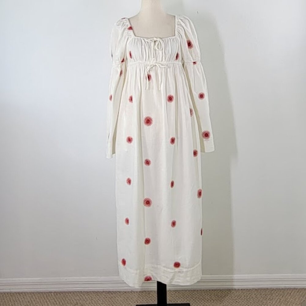 FREE PEOPLE emory embroidered midi dress Sz XS NEW - Picture 4 of 13